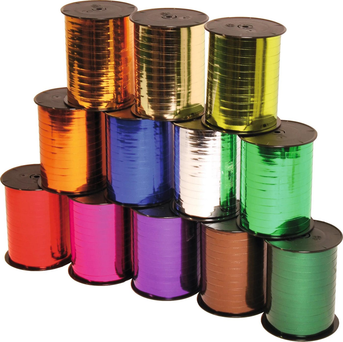 Thumbnail - CLAIREFONTAINE Geschenkband Spule Geschenkband, Metallic, 7mm x 250m - Silber 602076C, Geschenkpapiere und Verpackung