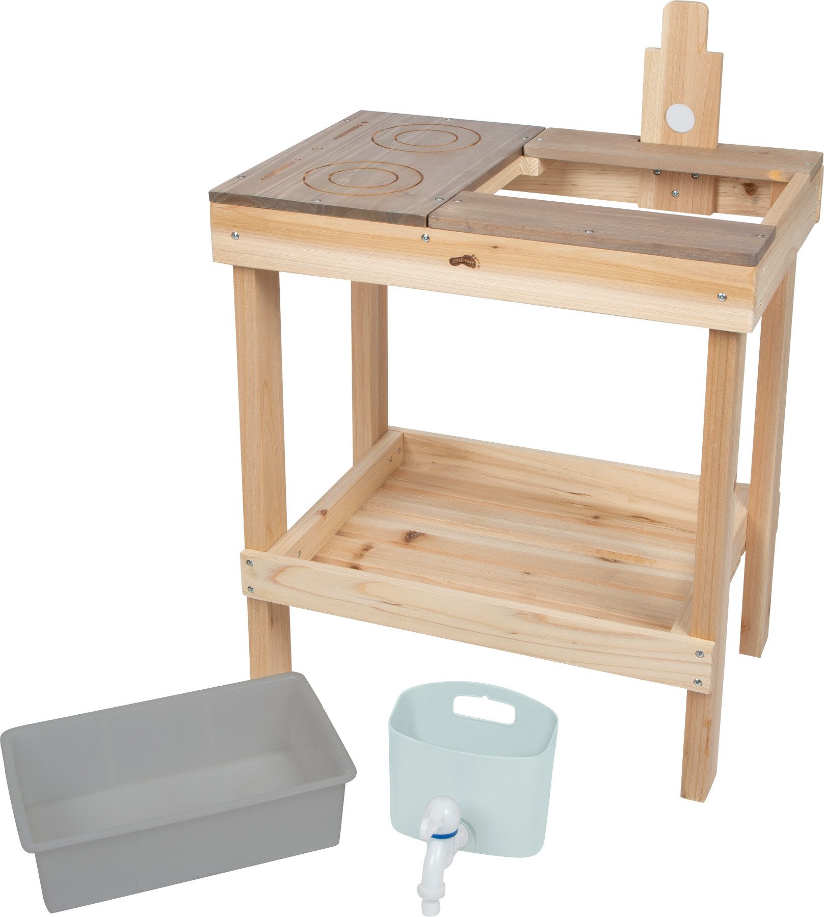Small Foot Outdoor-Spielküche Matschküche und Spieltisch Holz