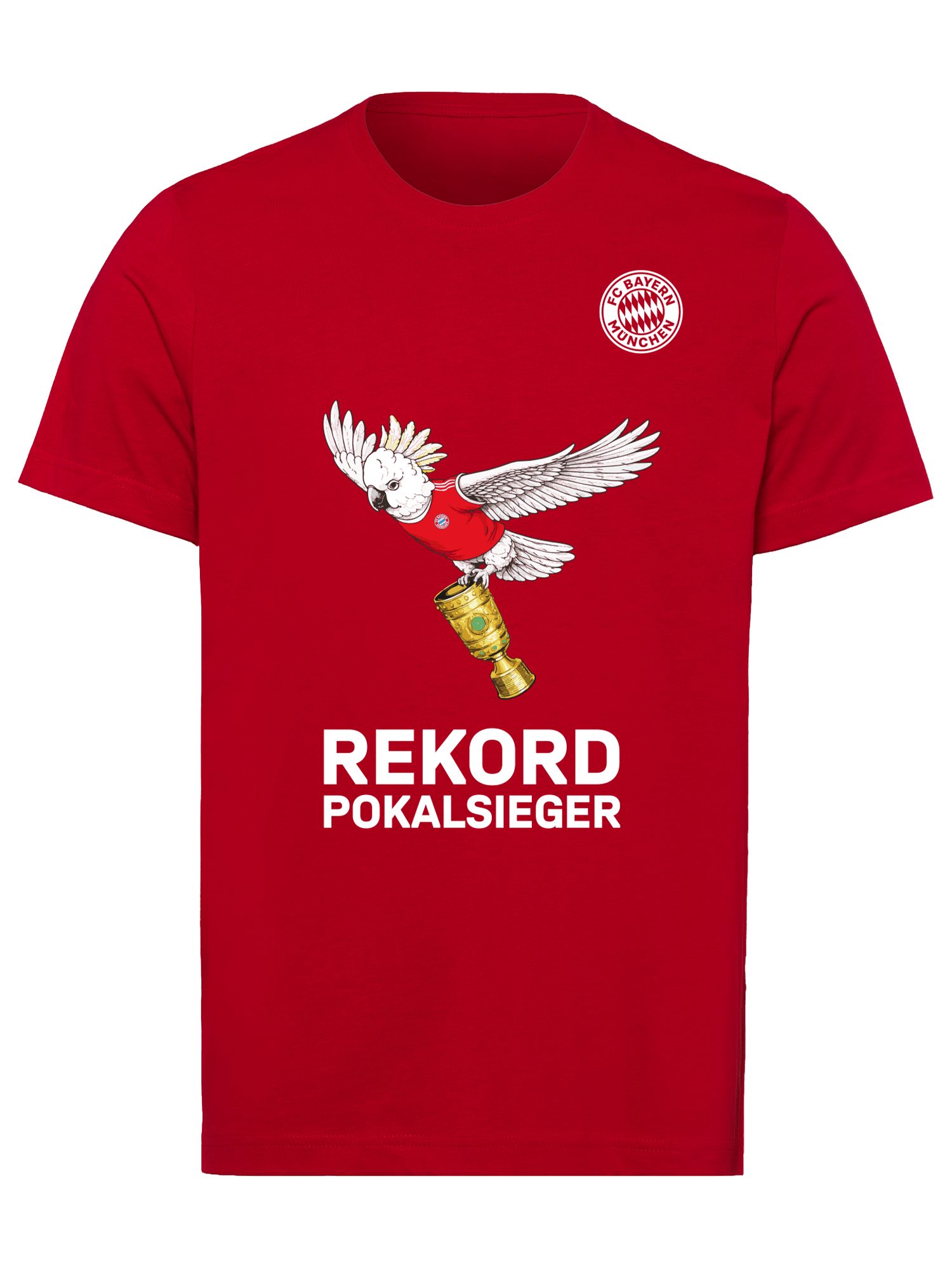 adidas Performance T-Shirt FC Bayern München, T-Shirt DFB-Pokalsieger 2026, Herren, Rot
