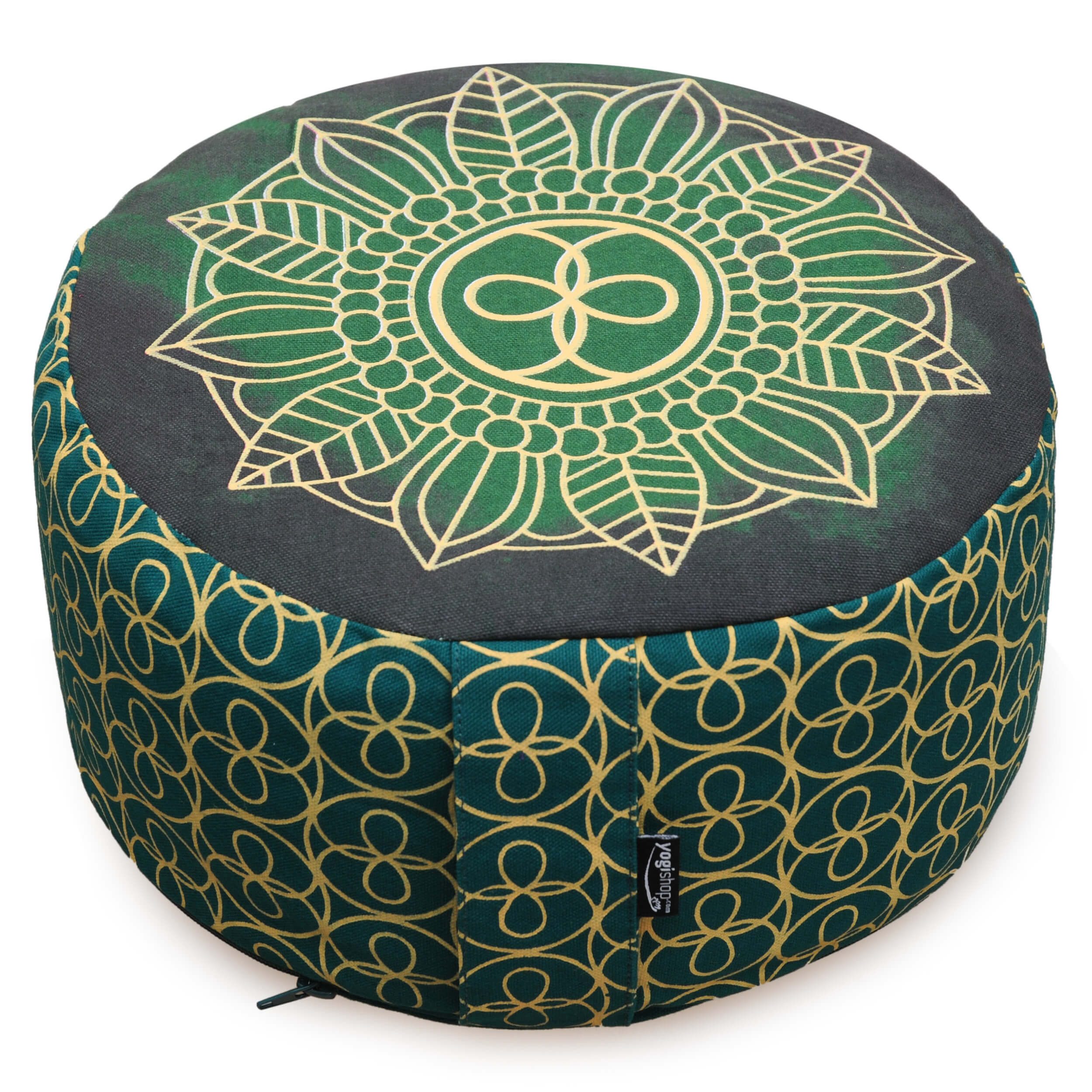 Yogishop Meditationskissen Meditationskissen - rund - cosmic flow - organic cotton - ø 30cm x 15c, Die Kollektion mit dem kosmischen Spirit!