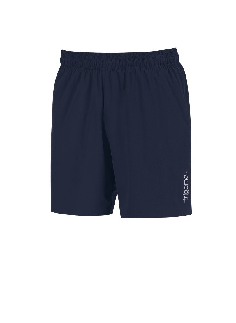 Trigema Jerseyhose TRIGEMA Sport-Shorts Innenslip navy mit Netz aus