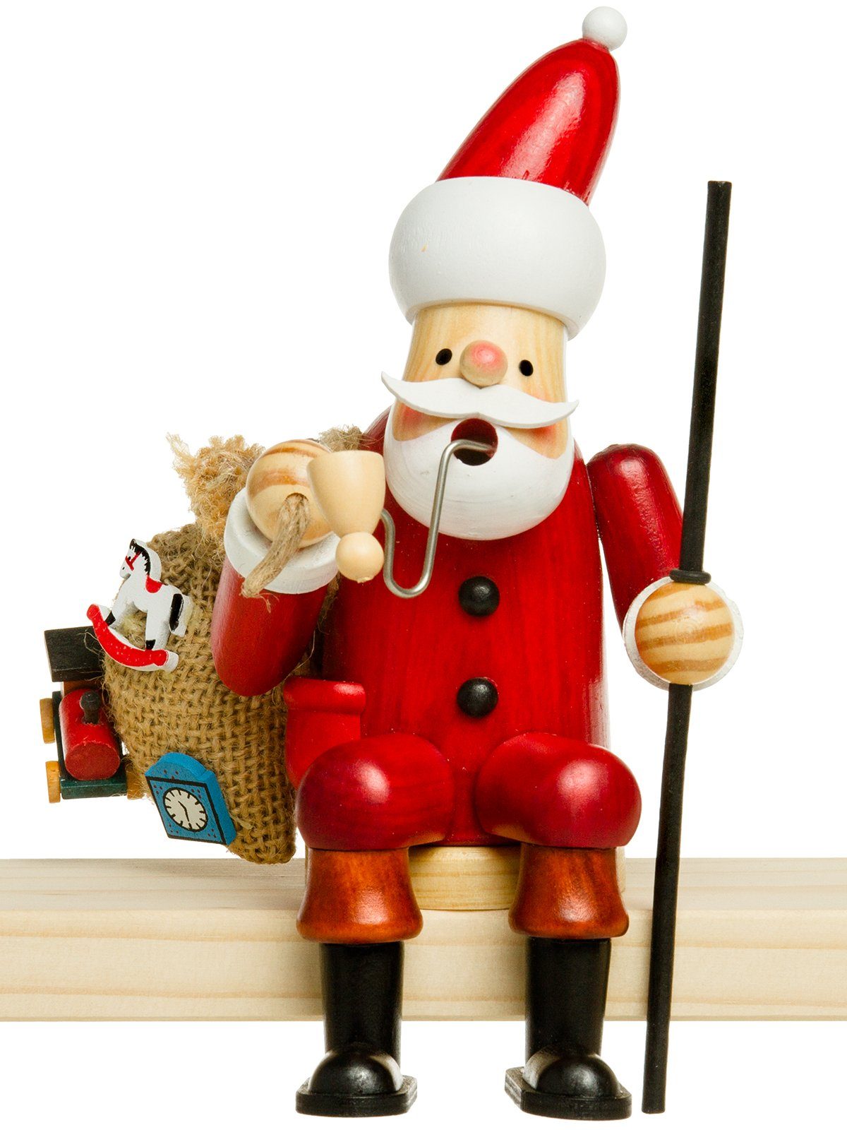 SIKORA Weihnachtsfigur RM-A Kantenhocker Holz Räuchermännchen H:16,5 cm - verschiedene Motive