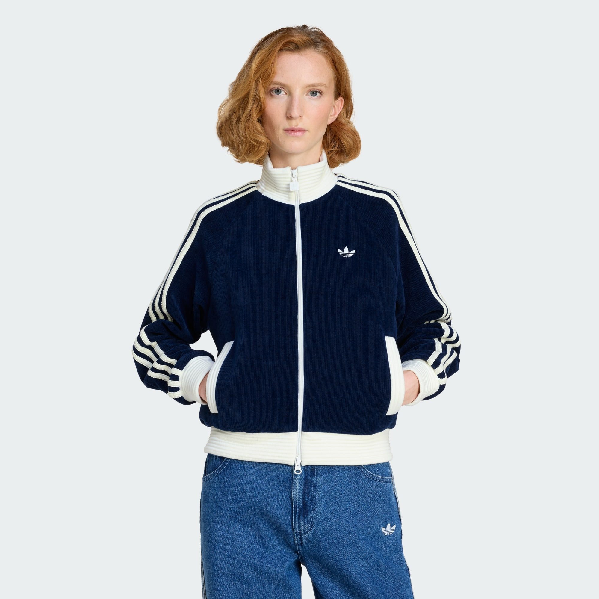 adidas Originals Blouson ADIDAS ORIGINALS VELOUR KNIT TRACK TOP (1-St)