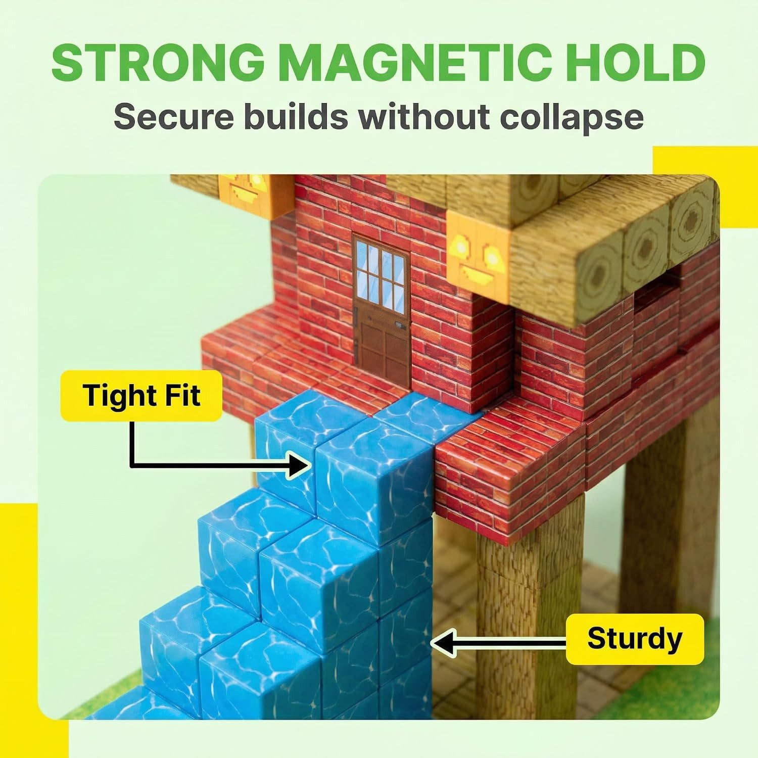 COFI 1453 Magnetische Bausteine 150 Teile Magnet Würfel Bauset ab 3 Jahren Magnetspielbausteine, (150 St) – Bild 2 von 4