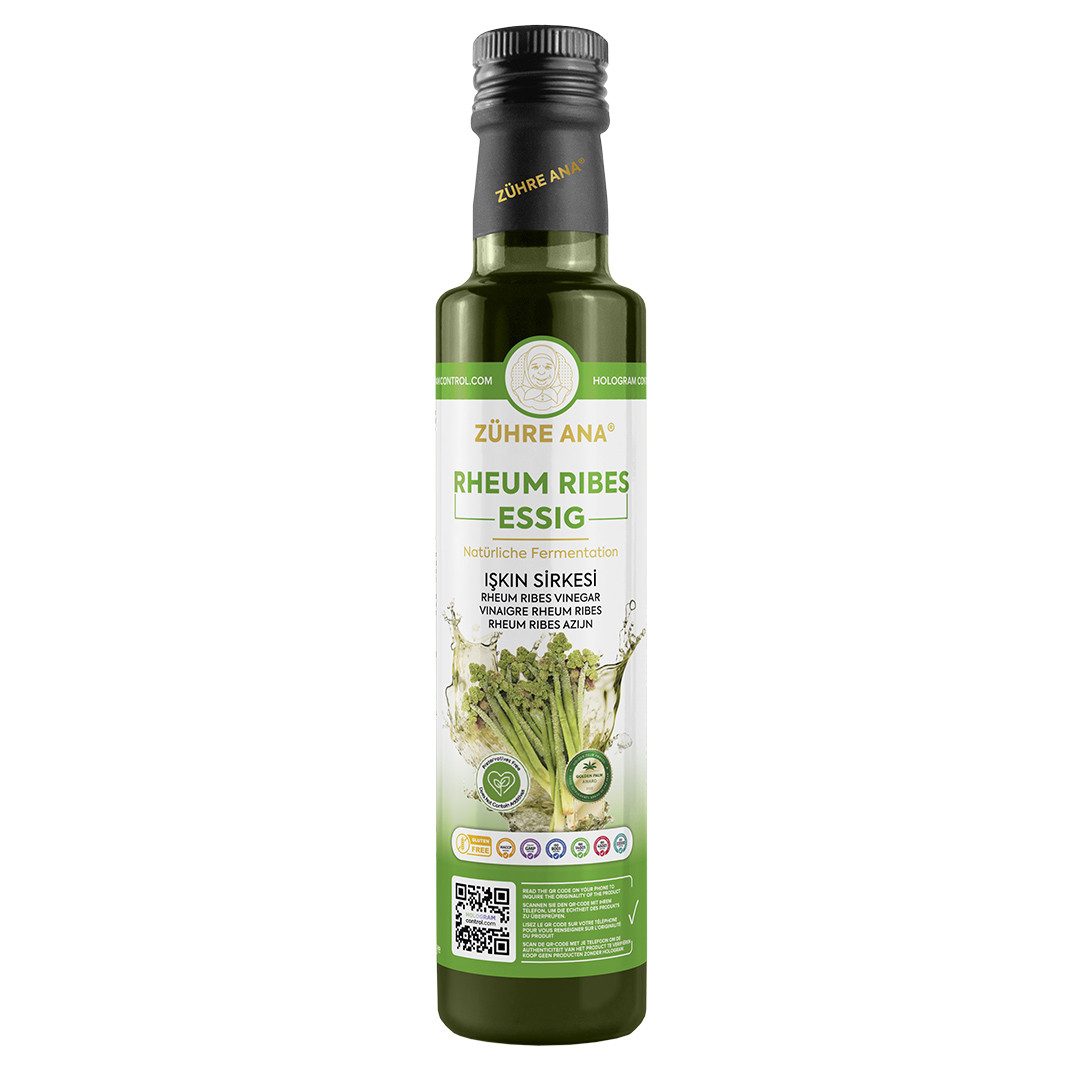 Zühre Ana® Essig Rheum Rıbes Essig Fermentierter – Natürlich & Aromatisch, 500 ml, Rheum Rıbes Essig Fermentierter – Natürlich & Aromatisch