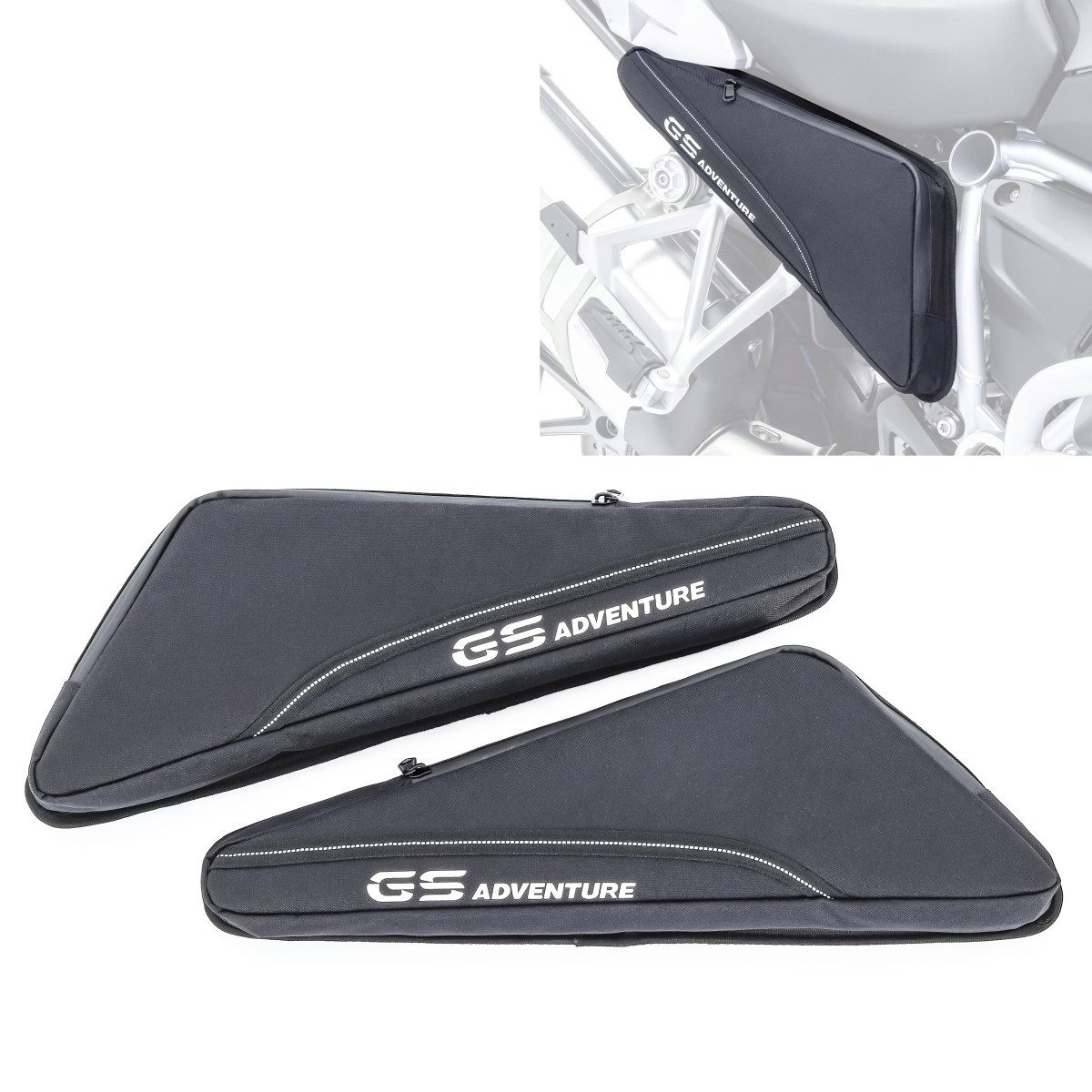 Bagtecs Reisetasche Rahmentaschen / Zusatztaschen für BMW R 1200 GS 04-18 BF3 Paar sw