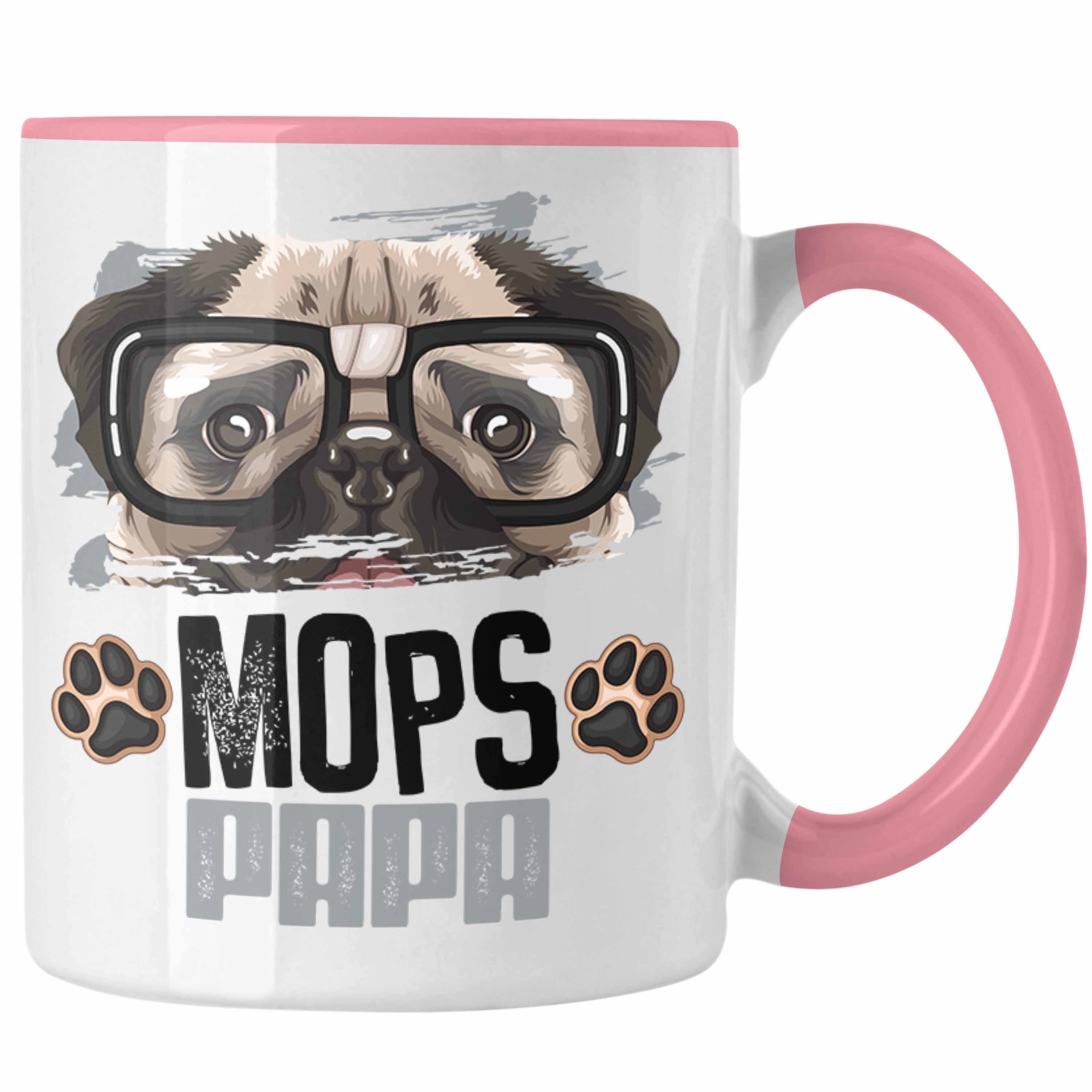 Geschenkidee Mops Trendation Besitzer Lustiger Mops Geschenk Tasse Li Rosa Spruch Papa Tasse