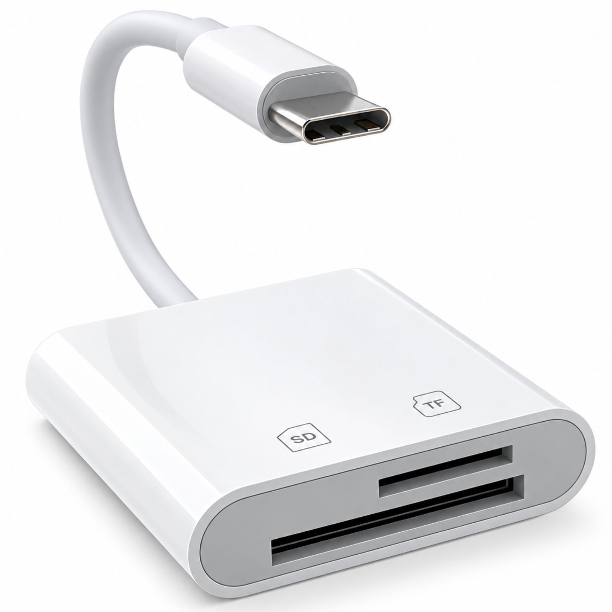 Bolwins Speicherkartenleser I56 USB-C SD/TF Kartenleser 2in1 – Speicherkarten Adapter, SD- und microSD-Kartenleser Schnelle Datenübertragung