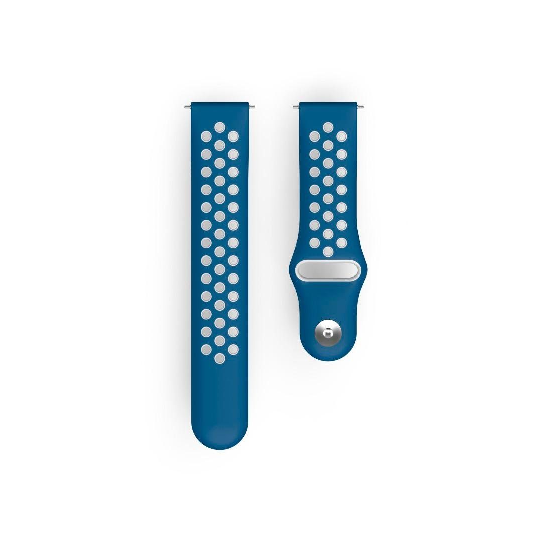 Hama blau 22mm Fitbit Lite, Smartwatch-Armband Versa 2/Versa/Versa atmungsaktives Ersatzarmband