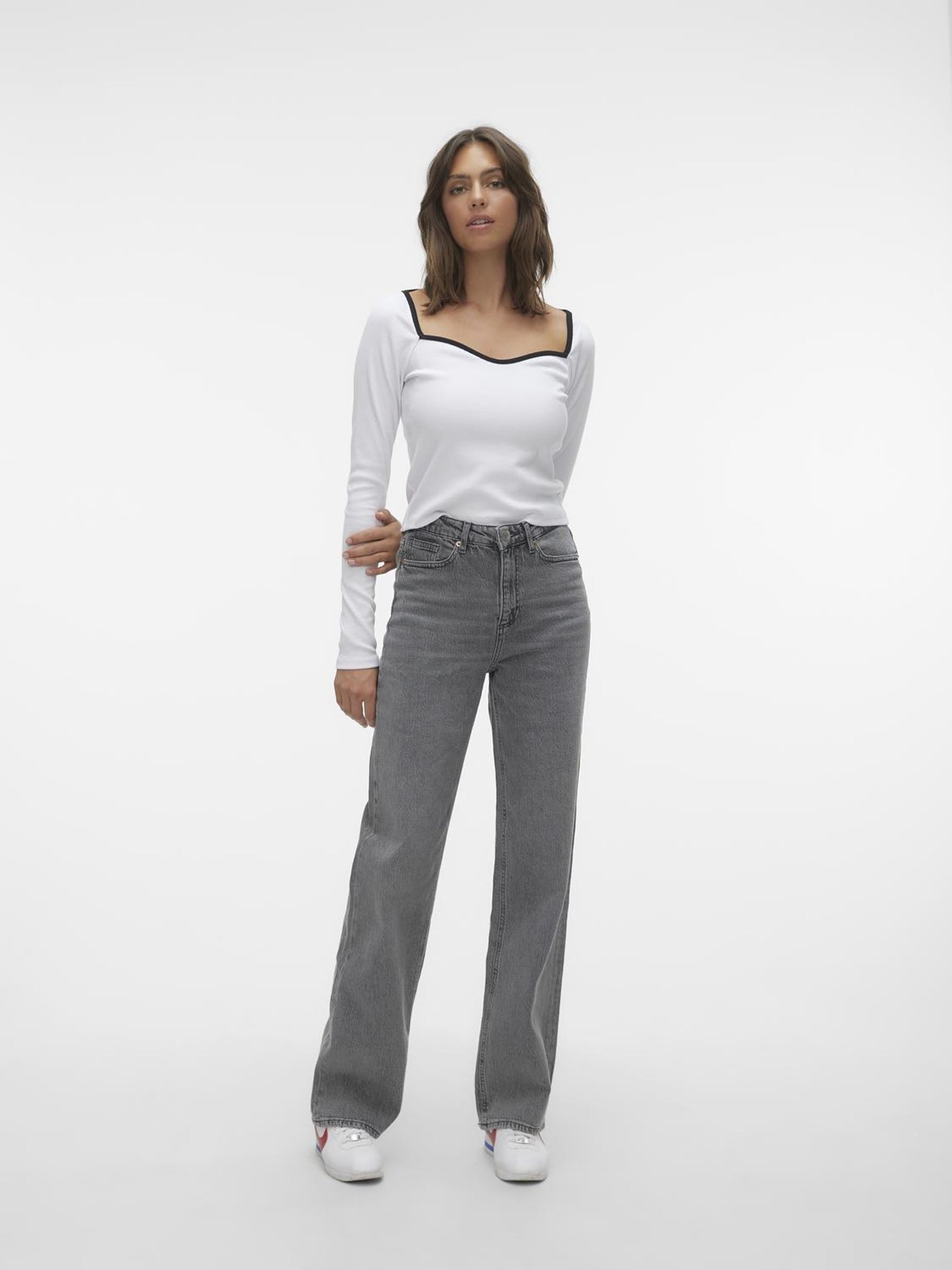 Vero Moda high-waist jeans VMTESSA HR WIDE JEANS RA206 GA NOOS