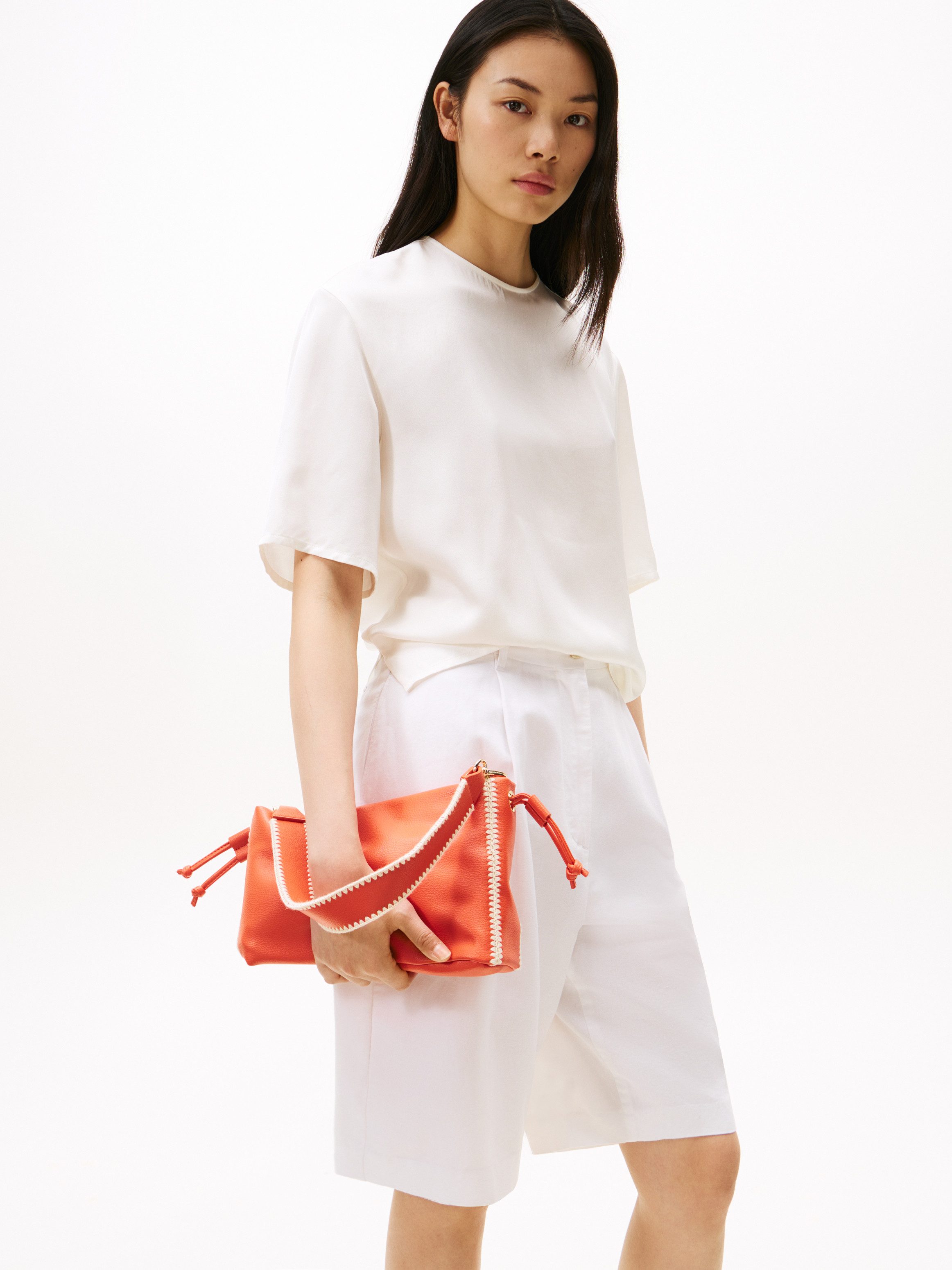 Tommy Hilfiger Schultertasche TH SOFT SUMMER MINI BUCKET, Damen Umhängetasche, Minibag, Clutch mit abnehmbarem Umhängeriemen