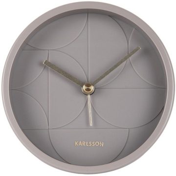 Karlsson Uhr Wecker Echelon Circular Dark Grey