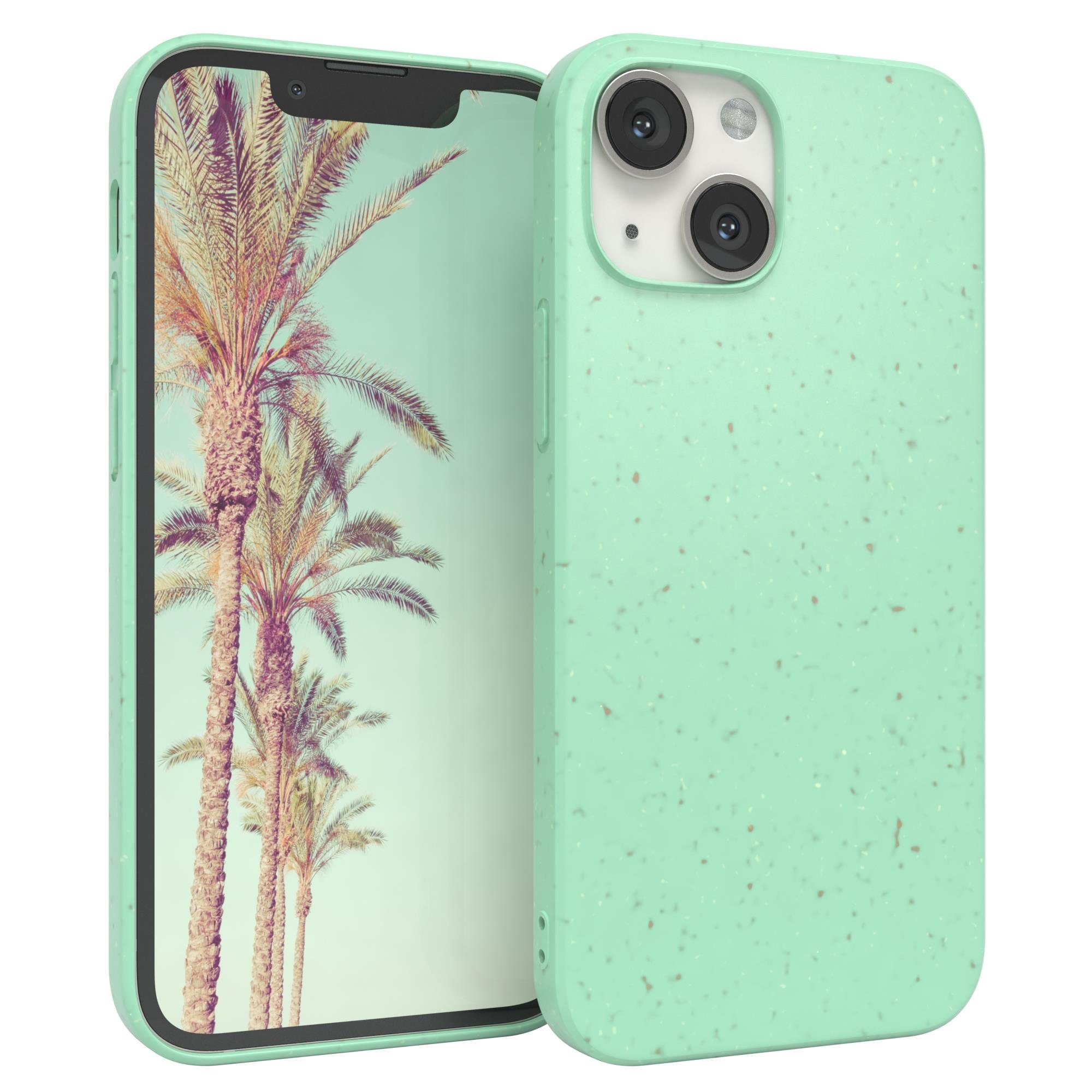 EAZY CASE Handyhülle Bio Case für Apple iPhone 13 Mini 5,4 Zoll, Slimcover aus Pflanzenfasern Schutzhülle kratzfest phone case Grün