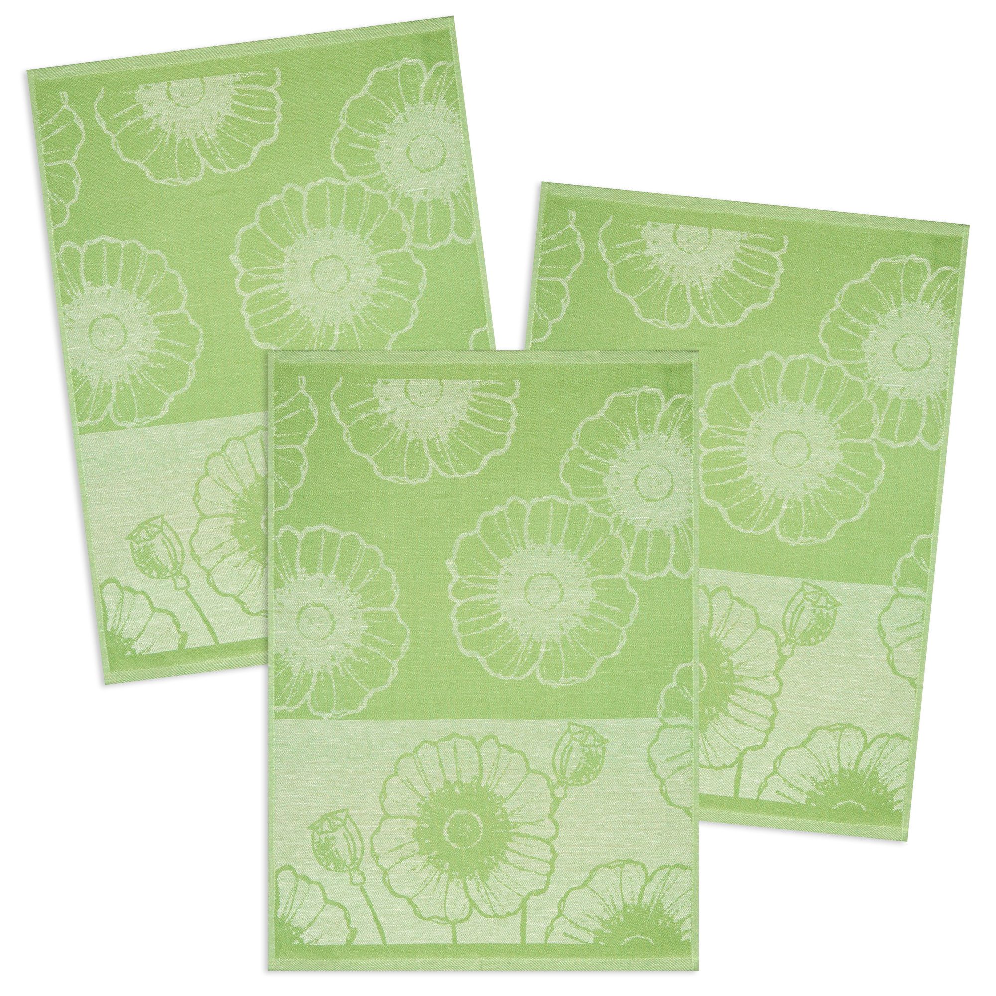 Kracht Geschirrtuch Mohnfeld, (Set, 3-tlg., 3-teilig), günstig online kaufen