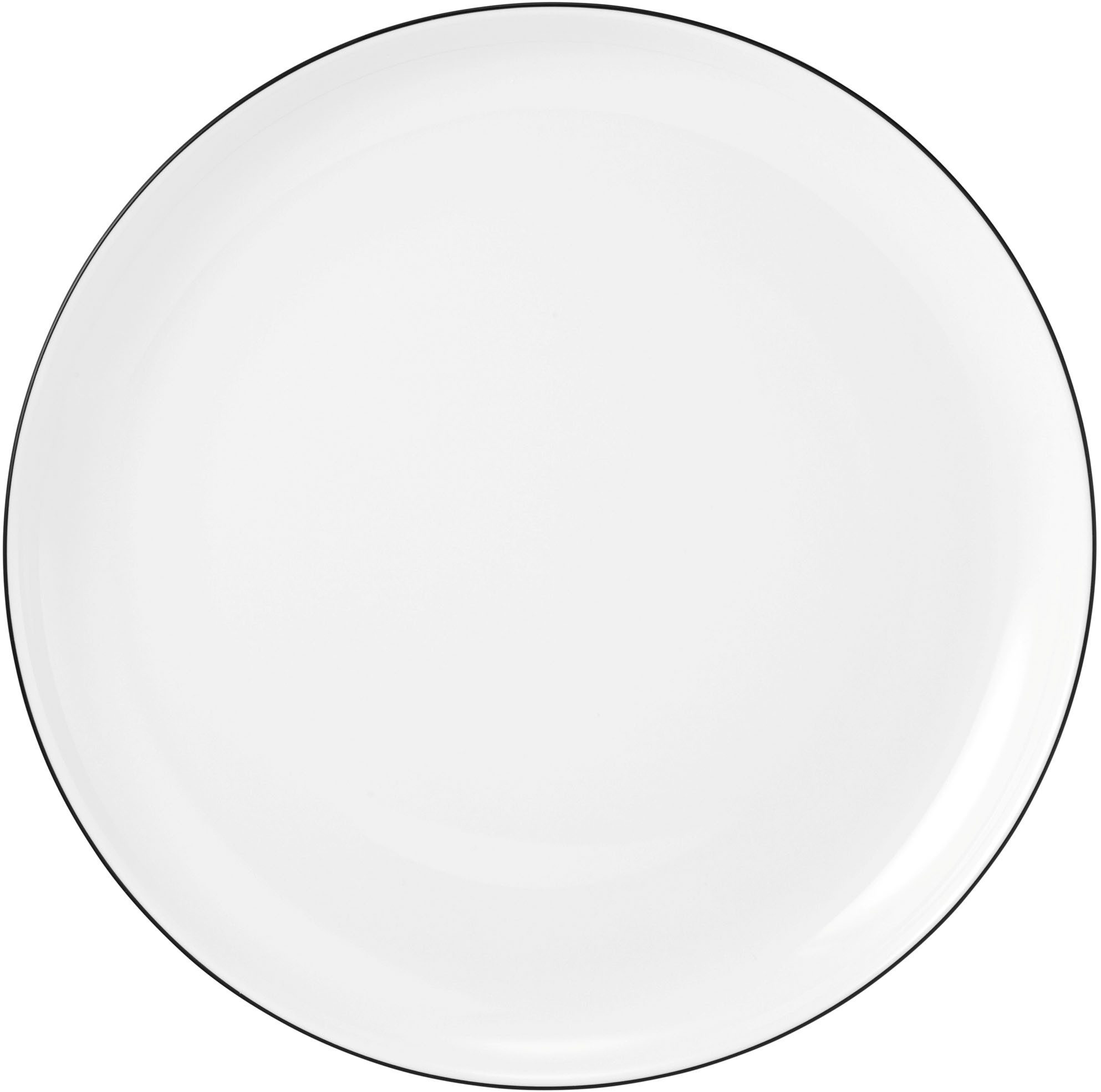 Seltmann Weiden Frühstücks-Geschirrset Geschirr-Set, 18 Teile, Lido Black Line, rund (18-tlg), 6 Personen, Porzellan, Becher, Teller, Schalen, 18 Teile, 6 Perso – Bild 5 von 5