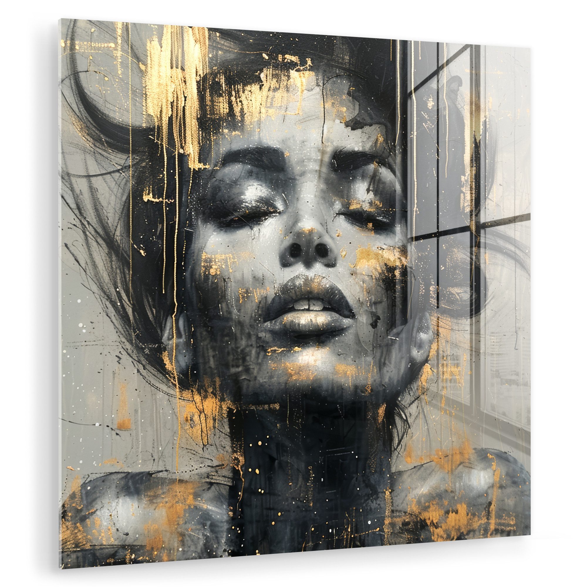 MuchoWow Acrylglasbild Frau - Kunst - günstig online kaufen