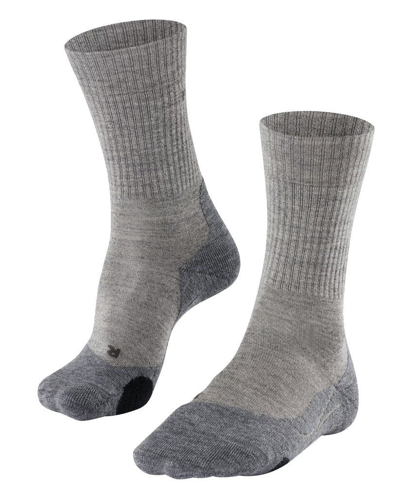 FALKE Wandersocken TK2 Explore Wool (mittelstarke Polsterung) grau Damen - 1 Paar