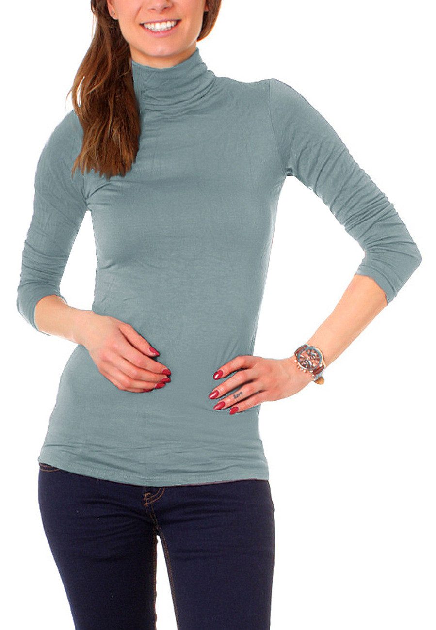 Muse Rollkragenshirt Basic Rollkragenshirt Langarm 3315 günstig online kaufen