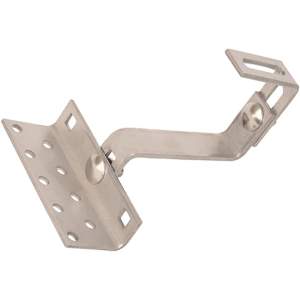 Melko Halterung Dachhaken Dachhalter 3-fach Verstellbar A2 Edelstahl, (4-tlg., 3-Fach verstellbar)