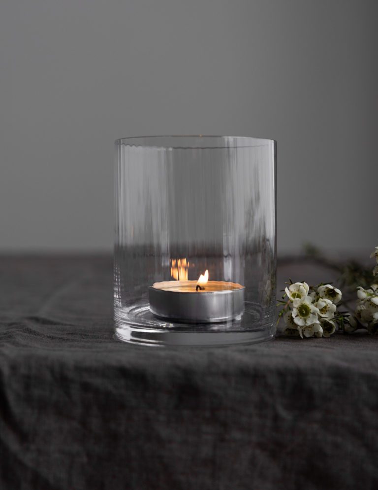 Storefactory Kerzenständer Kerzenhalter RAMSJÖ LARGE klarglas, Ø 10 cm