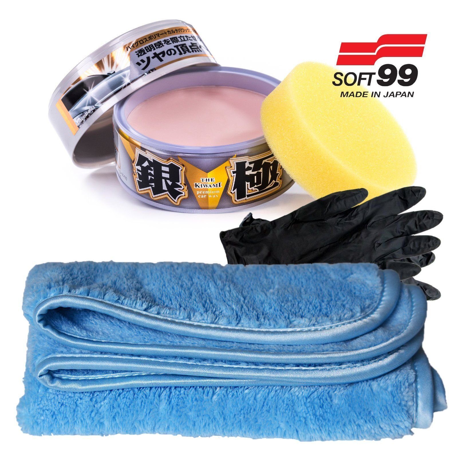 Soft99 Wachs Auto-Reinigungsmittel ... F7 Inbusco 12M Lackversiegelung Fusso Microfas + Coat Kiwami