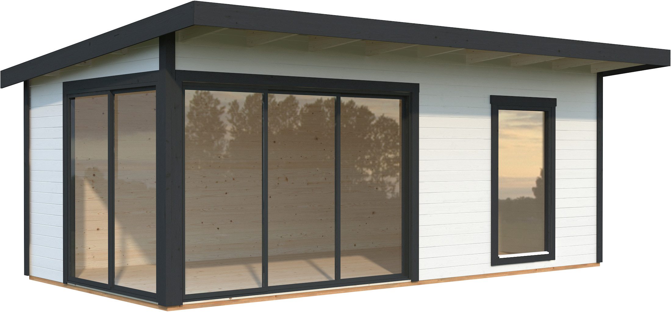 Palmako Gartenhaus Andrea 17,1 m², Slide, BxT: 639x402 cm