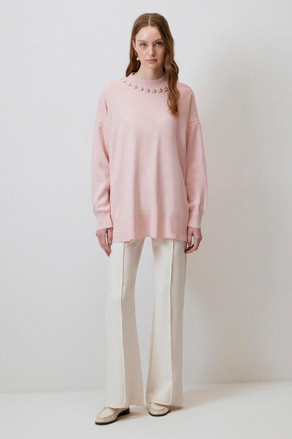touche prive Sweatshirt PULLOVER MIT PERLENKRAGEN