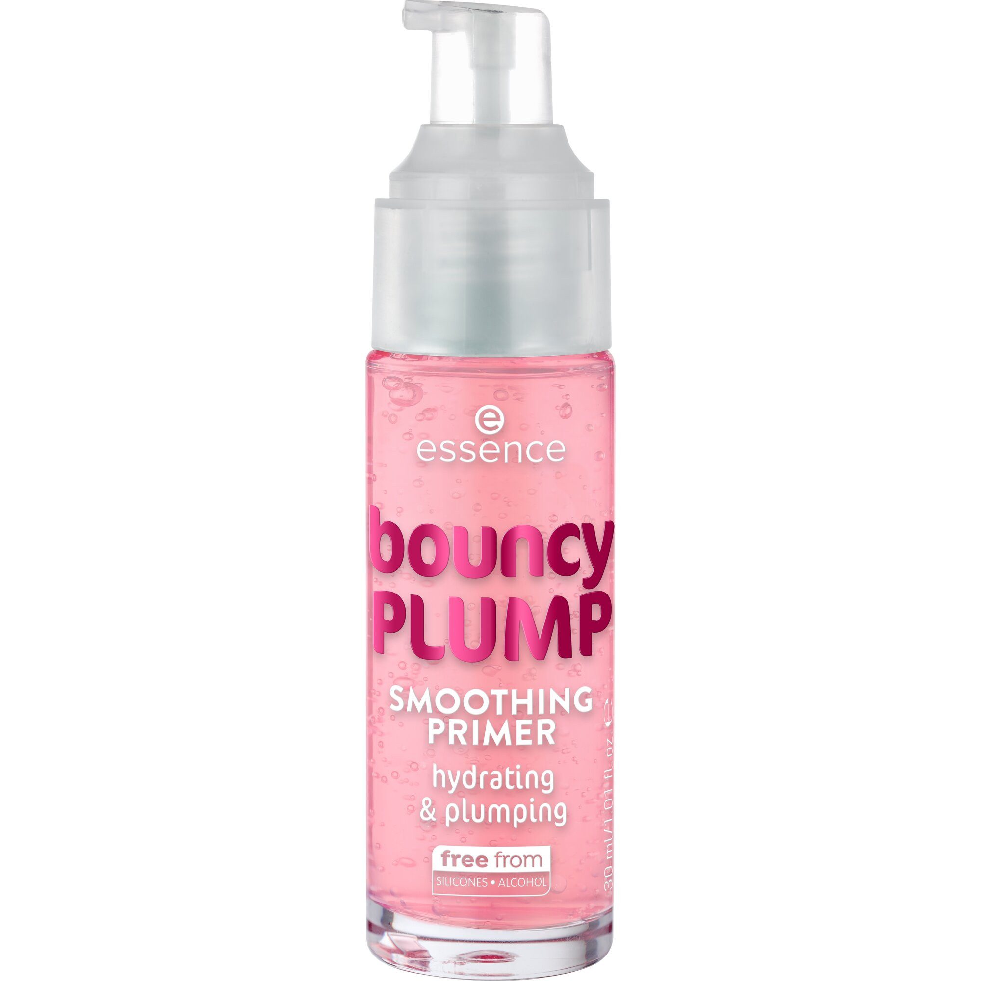 Essence Primer bouncy PLUMP SMOOTHING PRIMER, 3-tlg., 3-tlg., Mousse, grundierend, glättend, frischer Duft