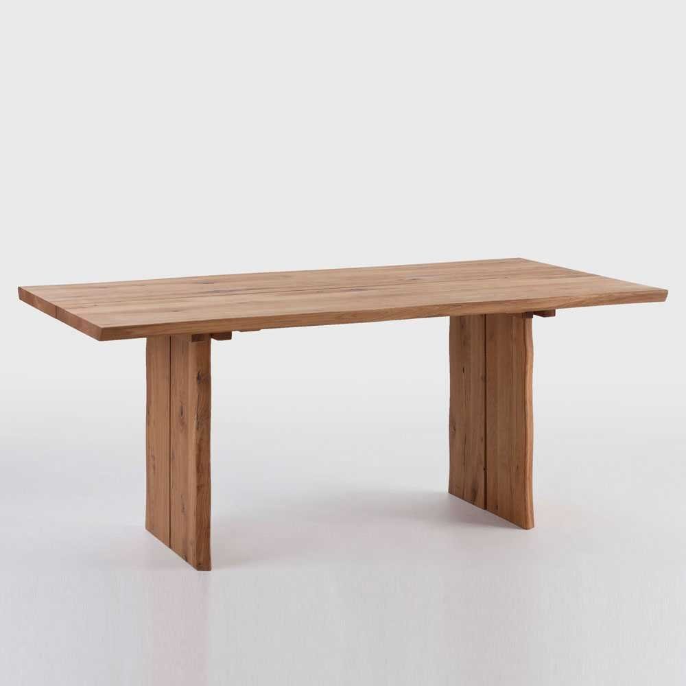 Baumkante Pharao24 Dublin, Baumkantentisch mit aus Massivholz,
