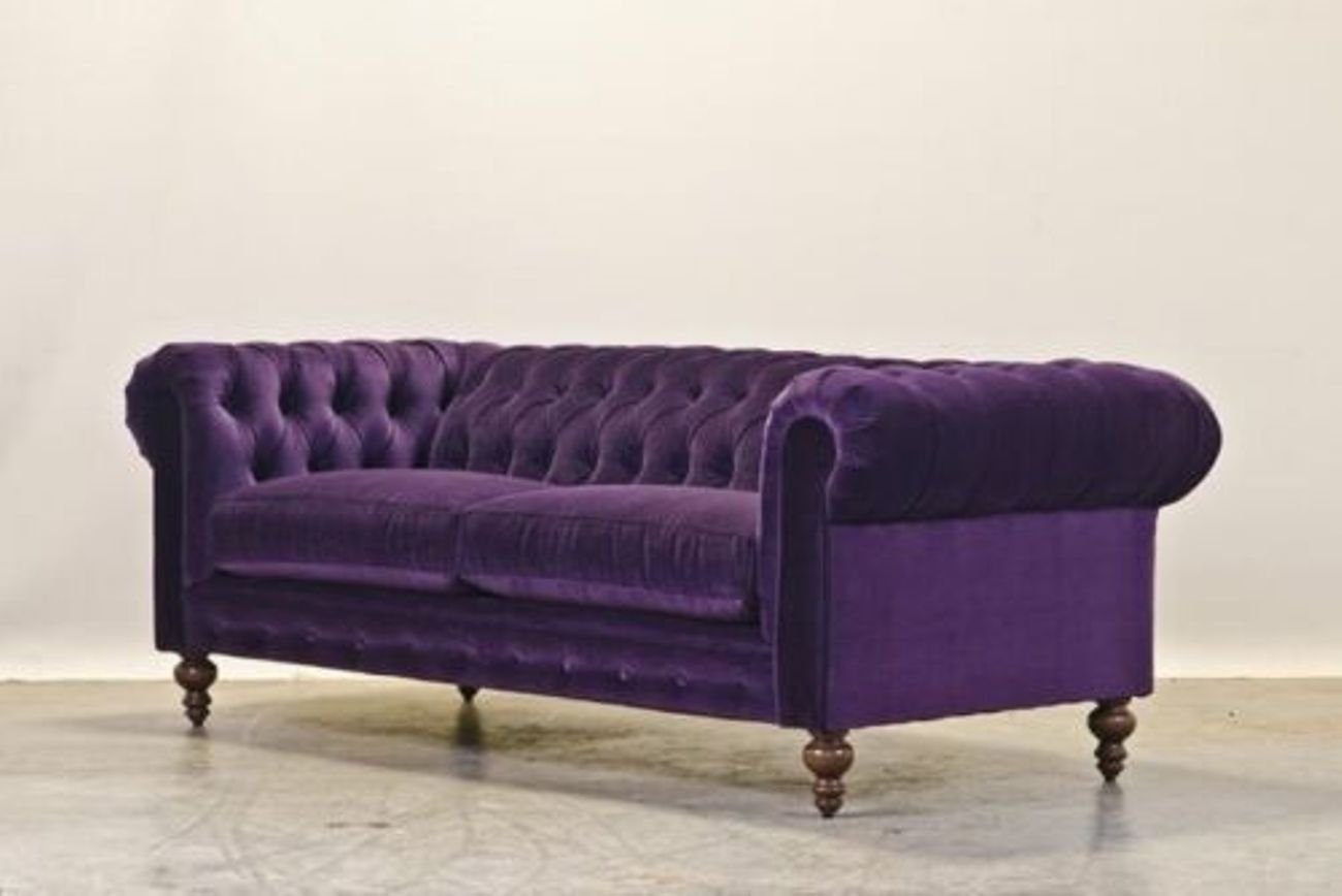 JVmoebel 3-Sitzer Made Couch Chesterfield Sofa Polster in Sitz Garnitur Luxus Neu, Design Textil Europe