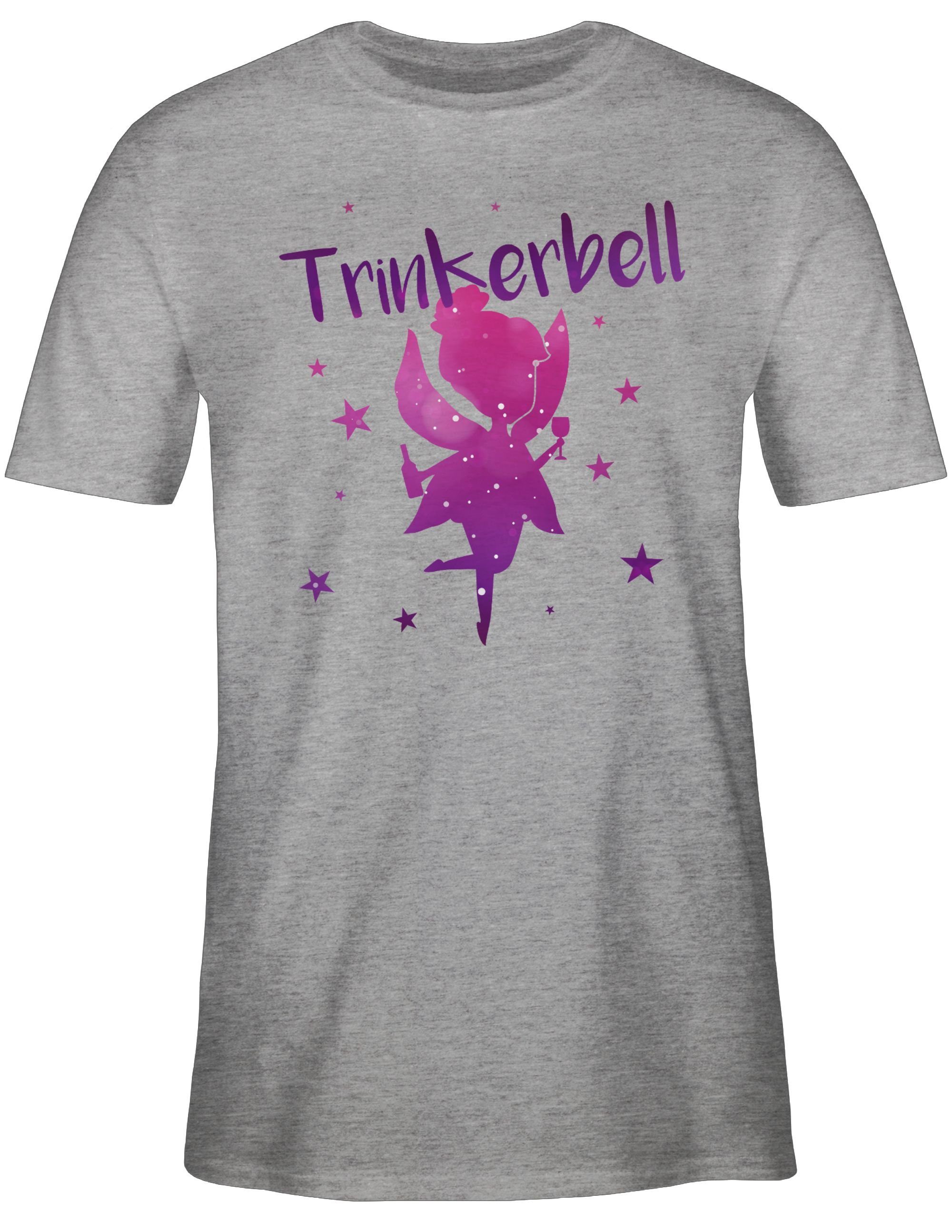 Shirtracer T-Shirt Trinkerbell Karneval Outfit 3 Grau meliert