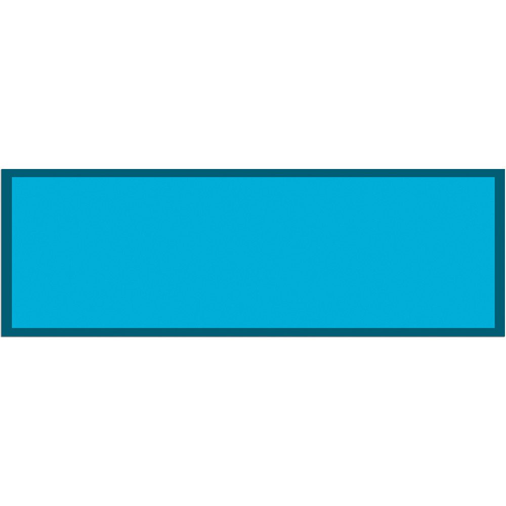 Fußmatte Türmatte Türkis blau in 50x150 cm als Fussabtreter Sauberlaufmatte, matches21 HOME & HOBBY, rechteckig, Höhe: 5 mm, Rutschfester Türvorleger für innen als waschbare Schmutzfangmatte