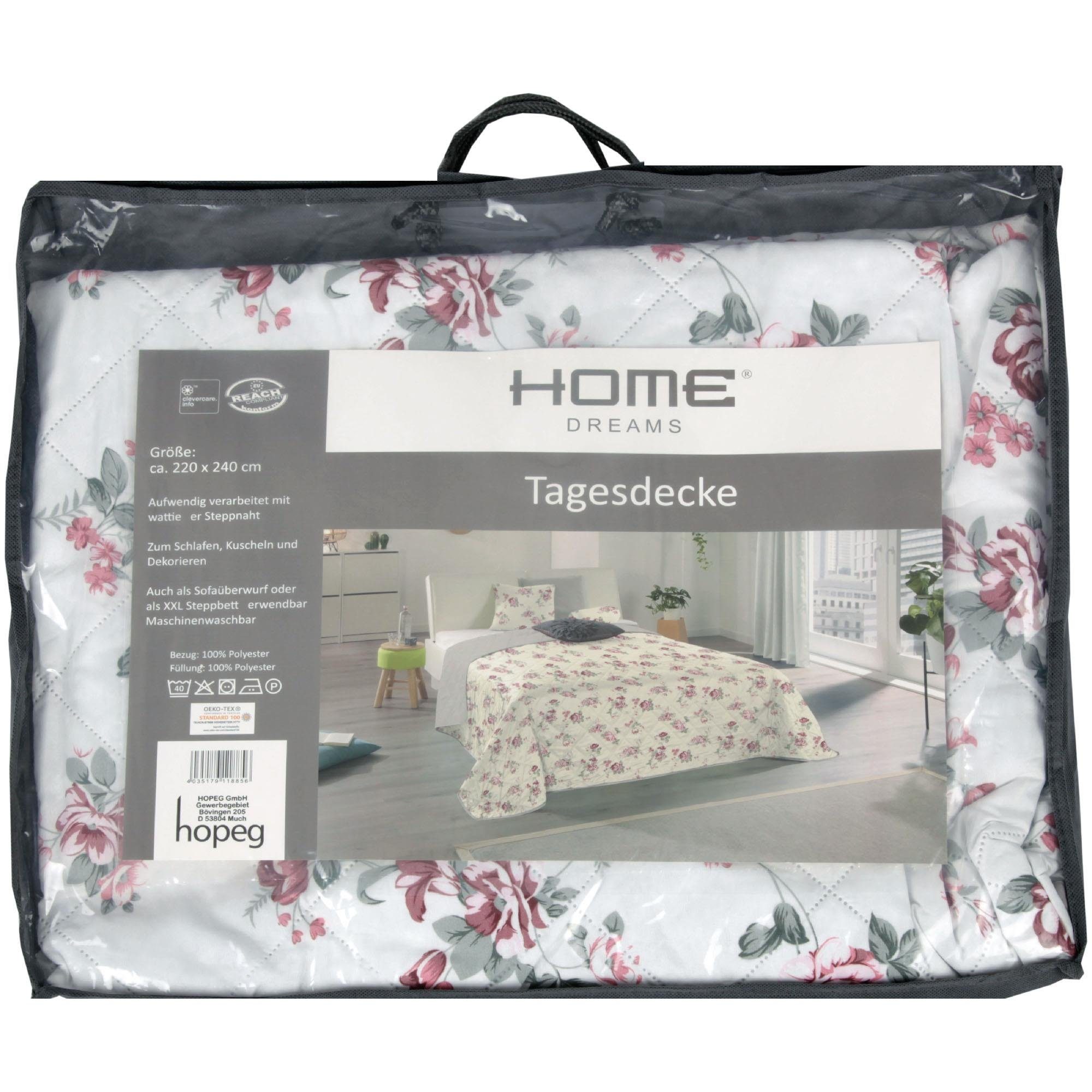 Bestlivings Tagesdecke, Decke XXL (220x240 cm) Patchwork, Überwurf Steppbett