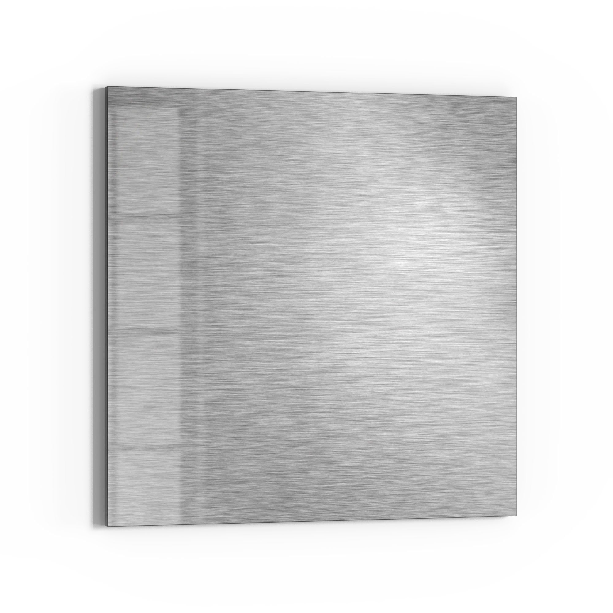 DEQORI Magnettafel 'Gebürsteter Stahl', Whiteboard Pinnwand beschreibbar