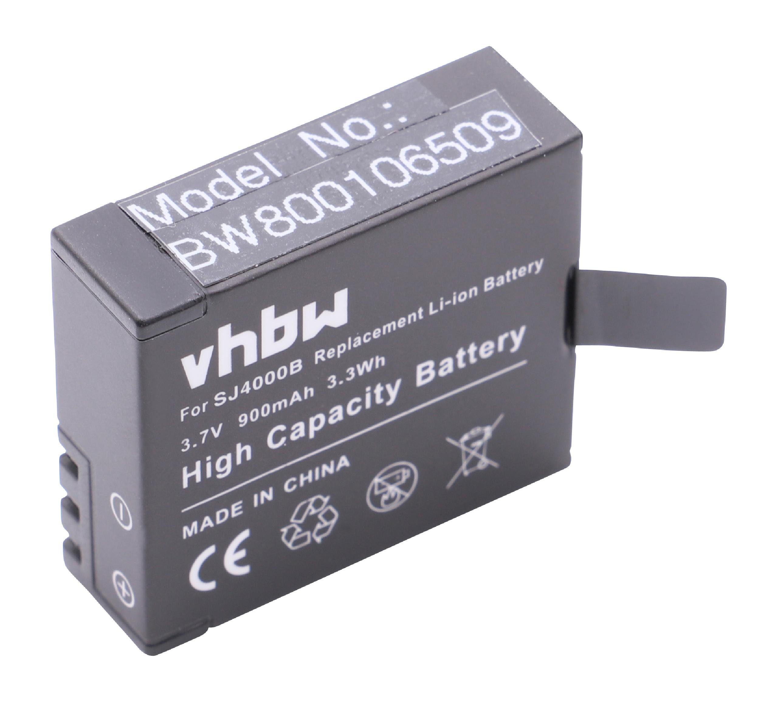 vhbw Kamera-Akku passend für Seresroad SJ5000, SJ6000 Kamera / Camcorder Digital (900mAh, 3,7V, Li-Ion) 900 mAh