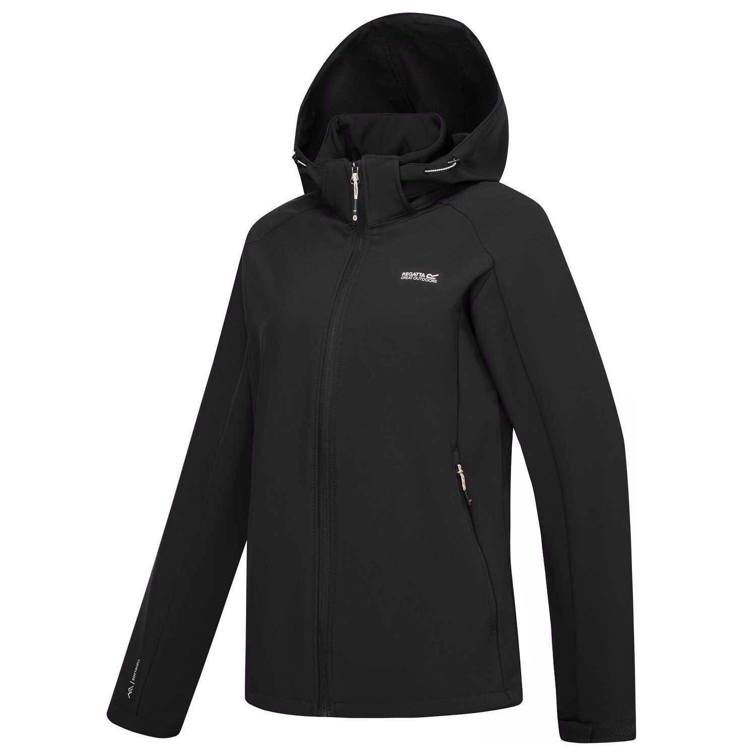 Regatta Softshelljacke Deyana mit abnhembarere Kapuze