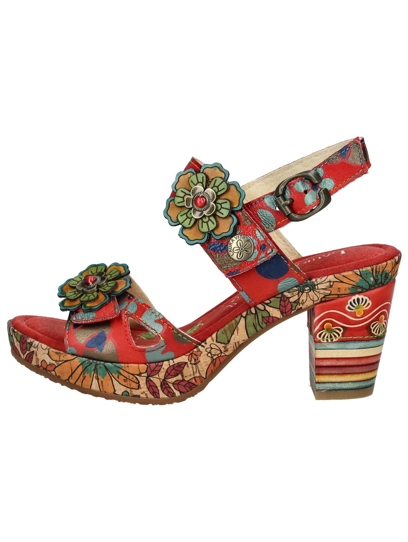 LAURA VITA Sandalen Leder Riemchensandalette günstig online kaufen
