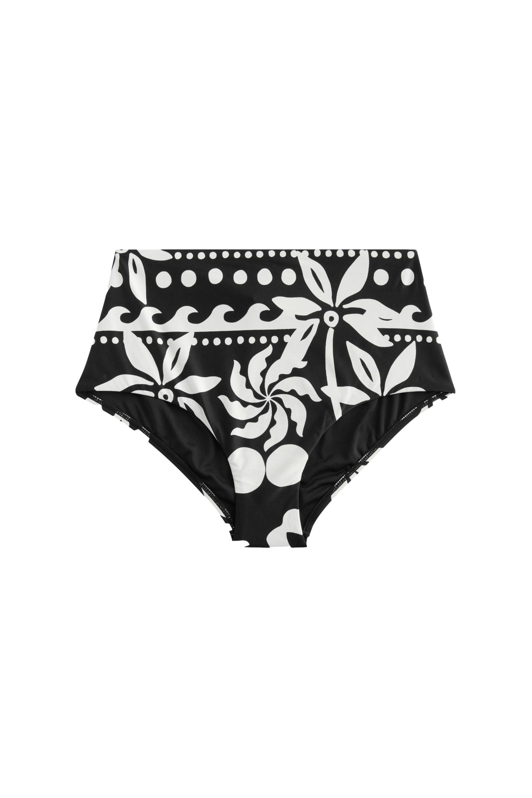 Next Bikini-Hose Bedruckte Bikinihose mit hohem günstig online kaufen
