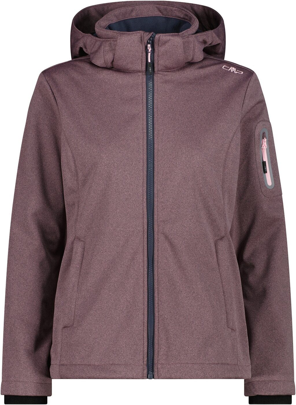 CMP Trekkingjacke WOMAN JACKET ZIP HOOD PINK MEL. günstig online kaufen