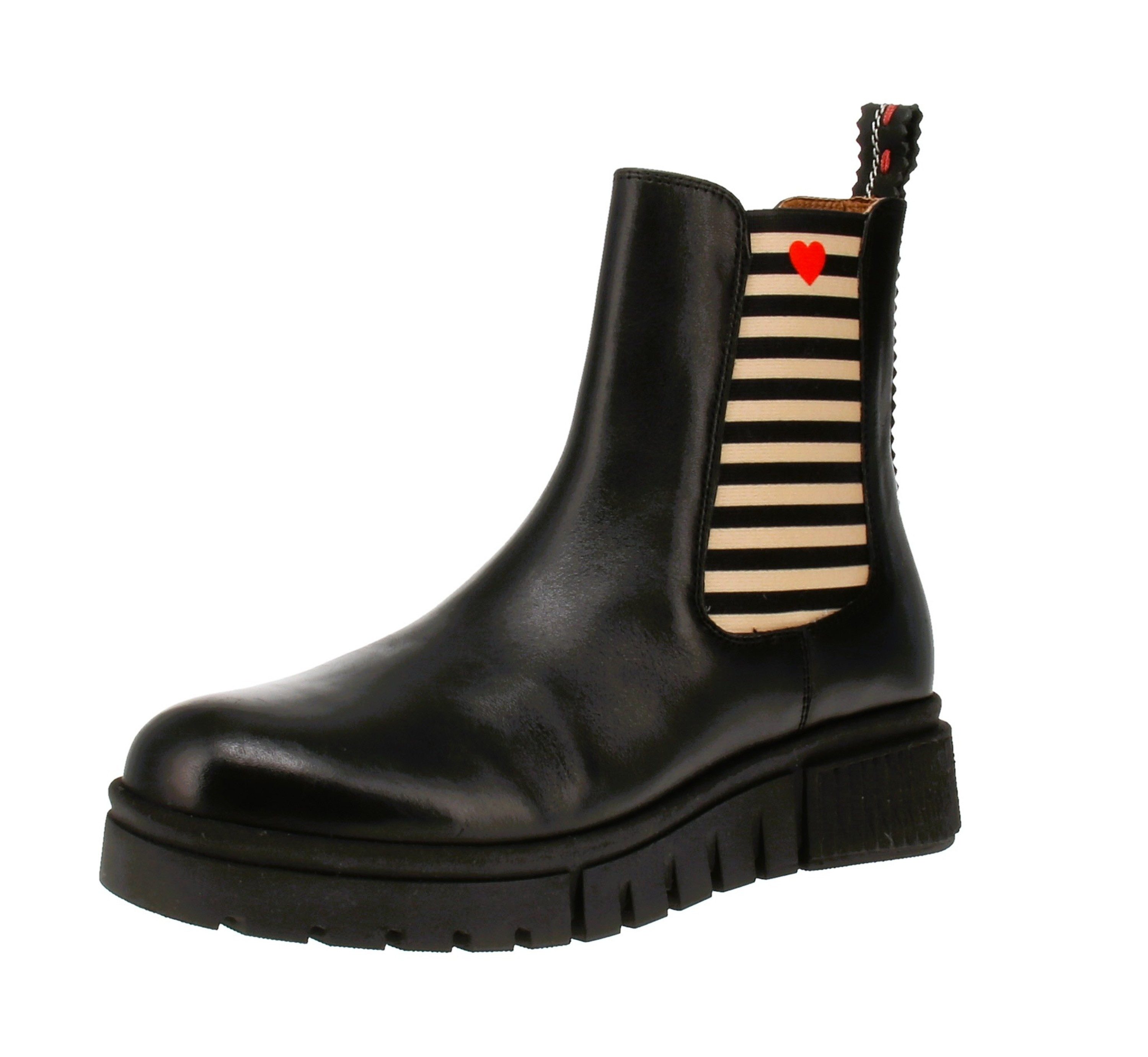 CRICKIT Crickit Naelle 00569714 - Damen Chelsea Boots - Schwarz-Herz Stiefe günstig online kaufen