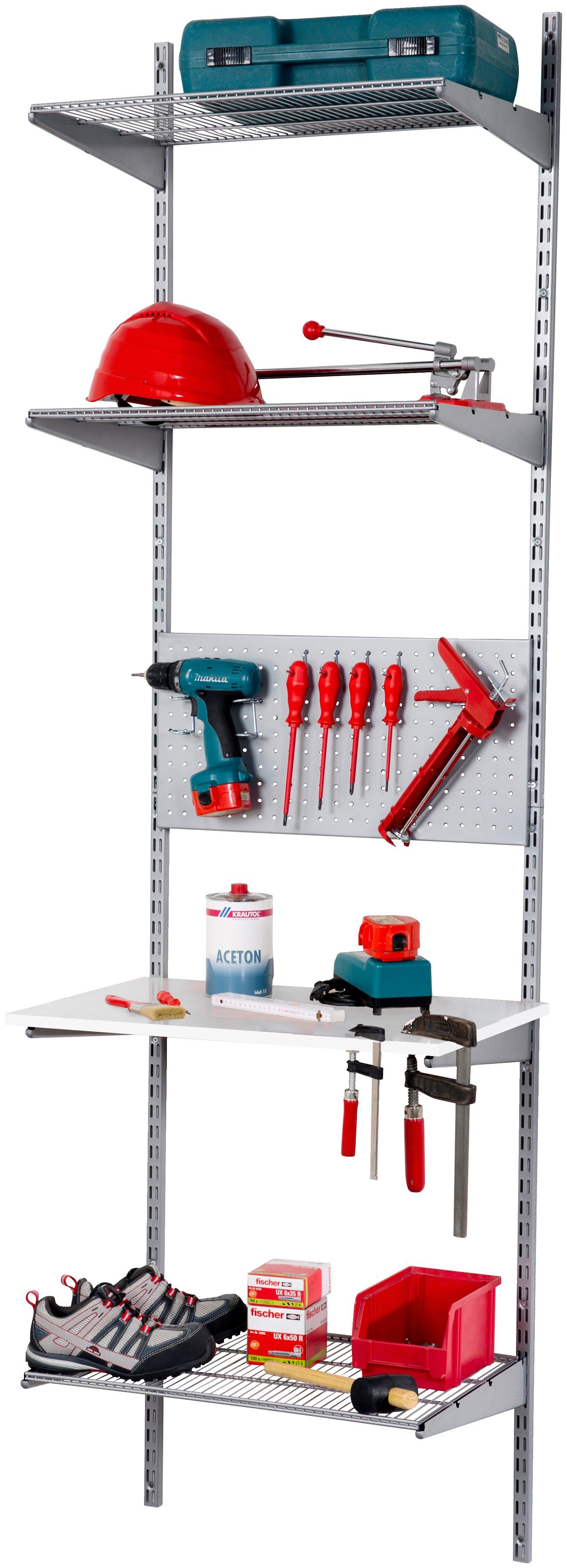 Phoenix Wandregal Staxx, B/H/T: 65/223,6/62 cm, 4 Fächer