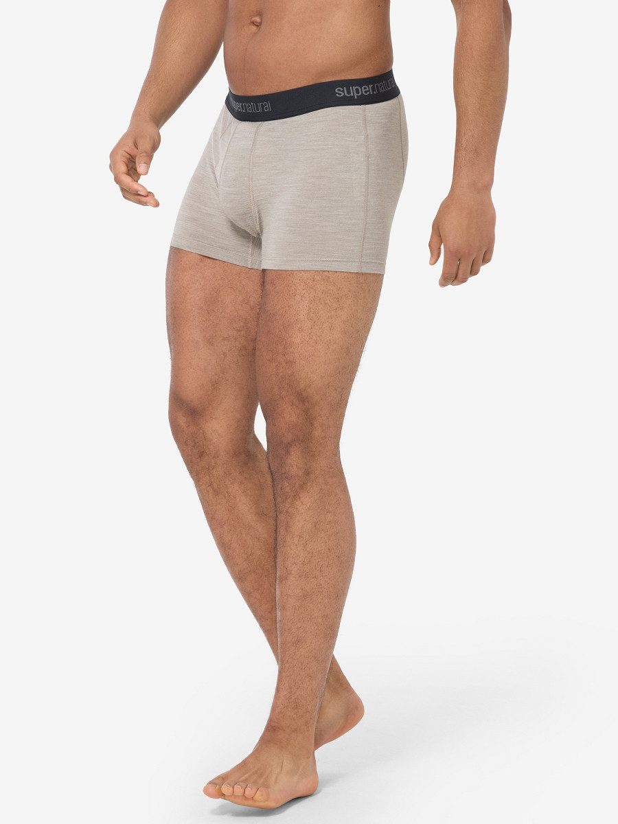 SUPER.NATURAL Боксерские мужские трусы, боксерки für Herren, aus Merinowolle M TUNDRA175 BOXER mit super Halt und Komfort