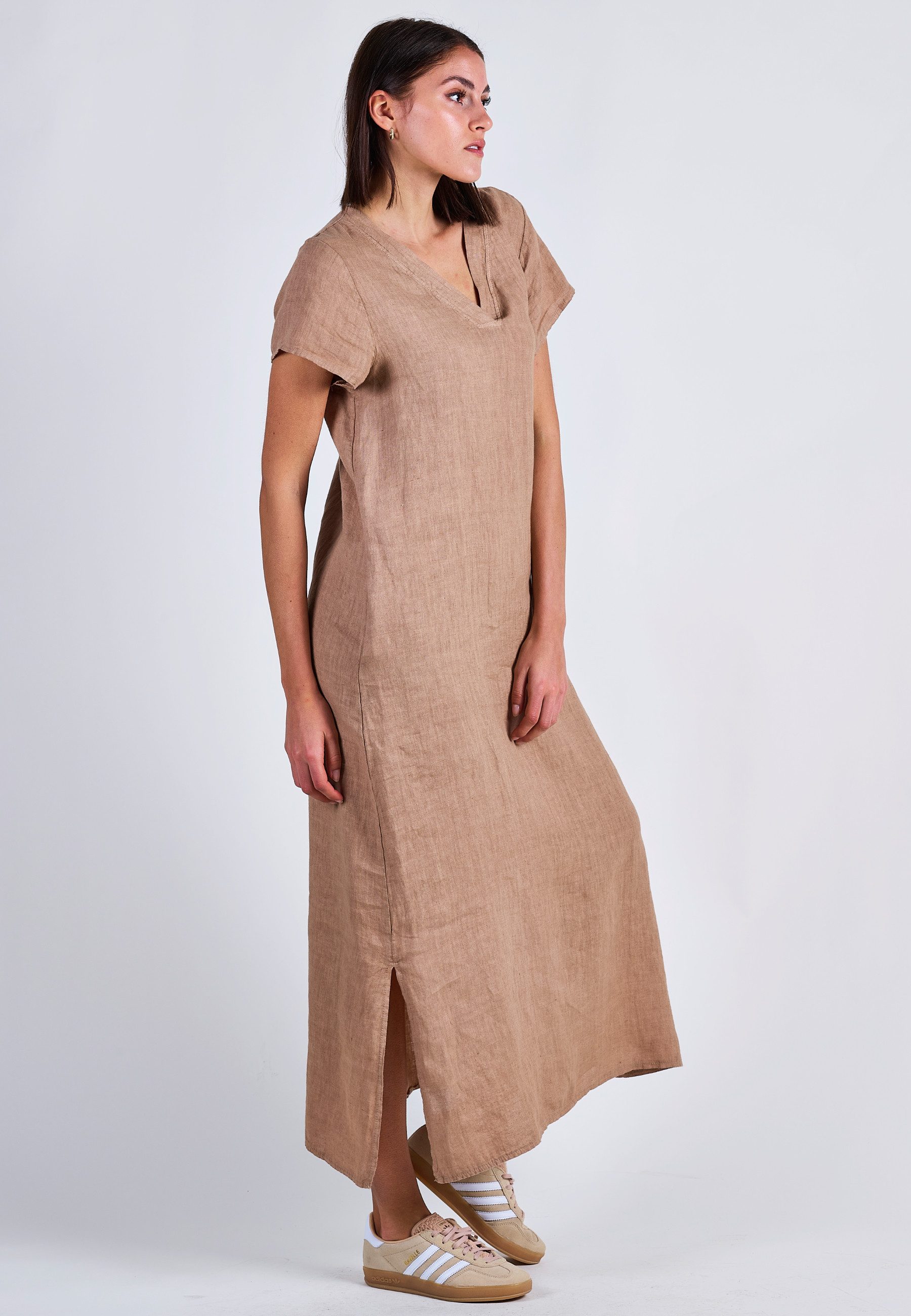 Andijamo-Fashion Maxikleid LINEN FLOW Locker geschnittenes günstig online kaufen