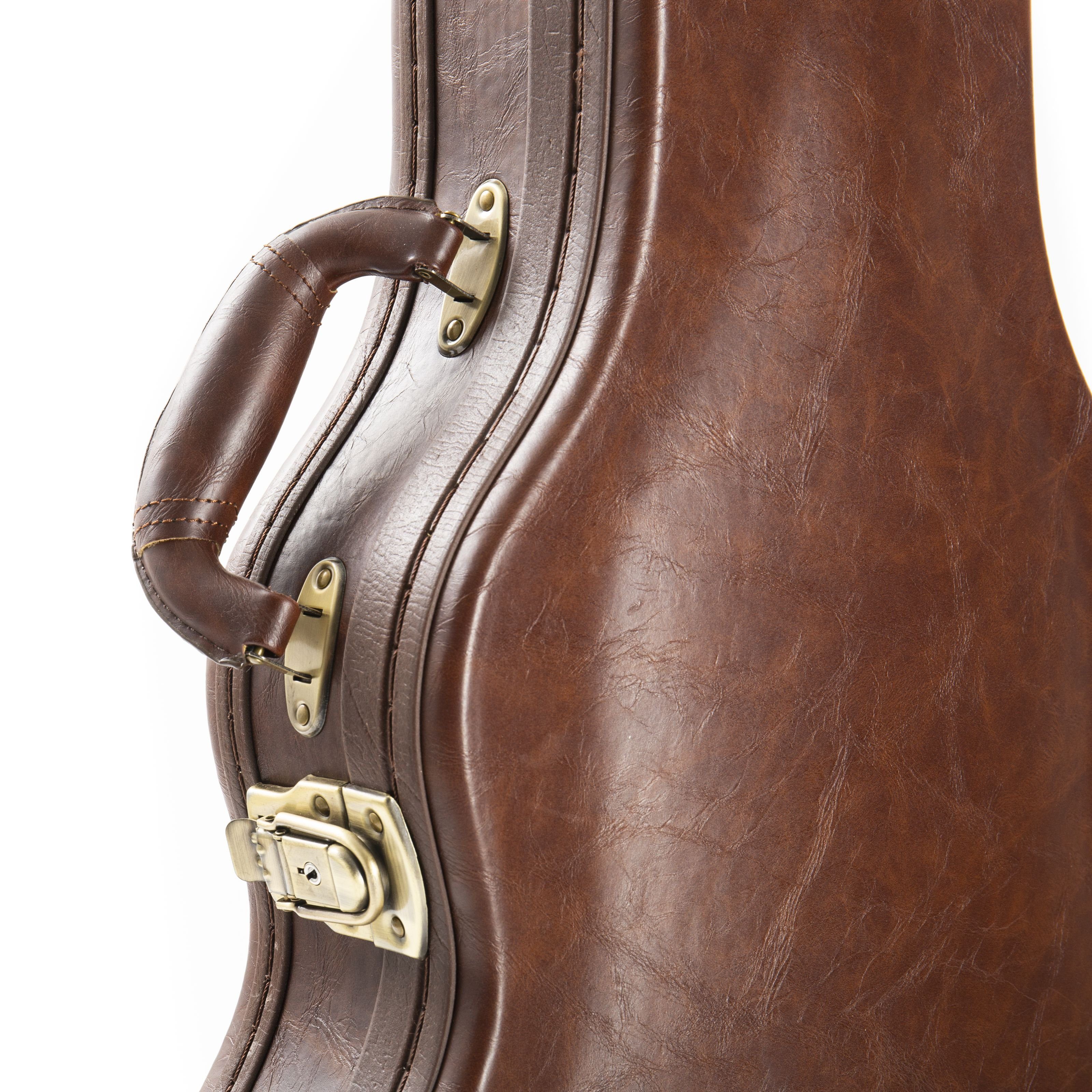FAME E-Gitarren-Koffer, Historic Singlecut Case, Robuster Holzkern, Vintage-Look