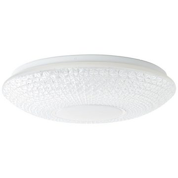 Lightbox LED Deckenleuchte, CCT - über Fernbedienung, LED fest integriert, warmweiß - kaltweiß, LED Deckenlampe, Ø 52 cm, 60 W, 6800 lm, 3000-6500 K, CCT