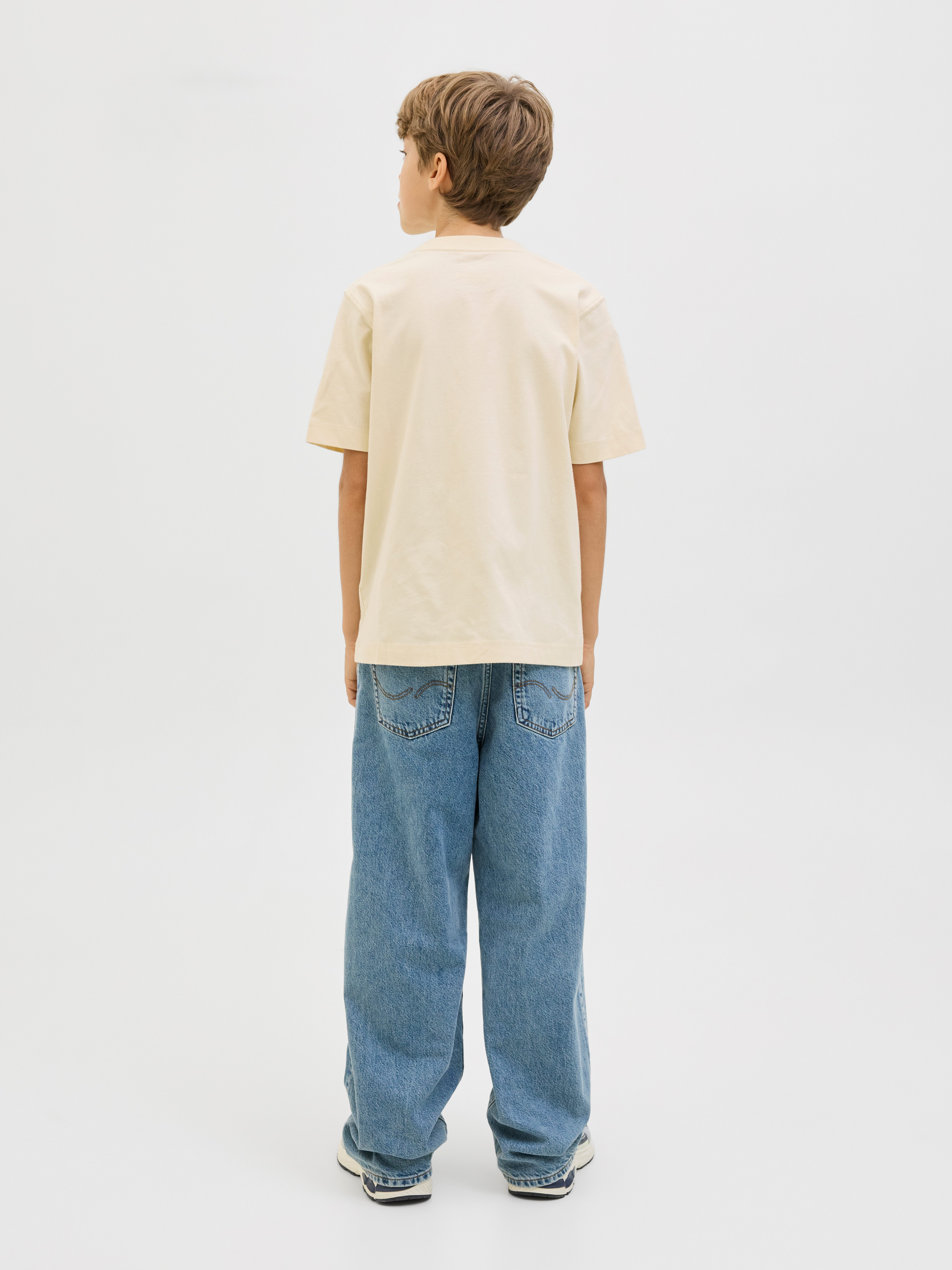 Jack & Jones Junior T-Shirt JORNORREBRO EMB TEE SS CN NOOS JNR Baumwolle, relaxed fit, Kurzarm