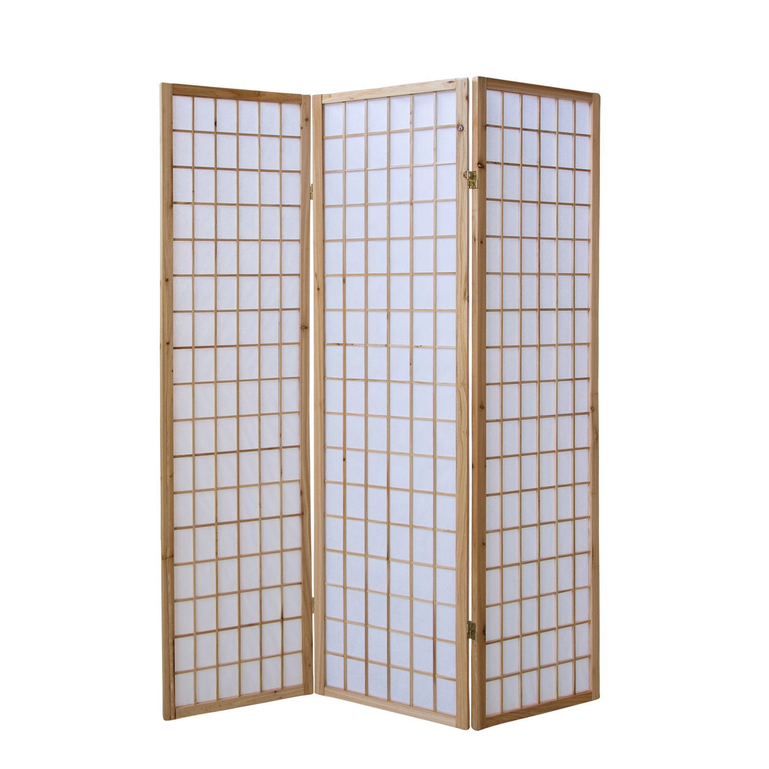 3 fach Paravent Raumteiler Trennwand Japan Shoji natur Reispapier Homestyle4u