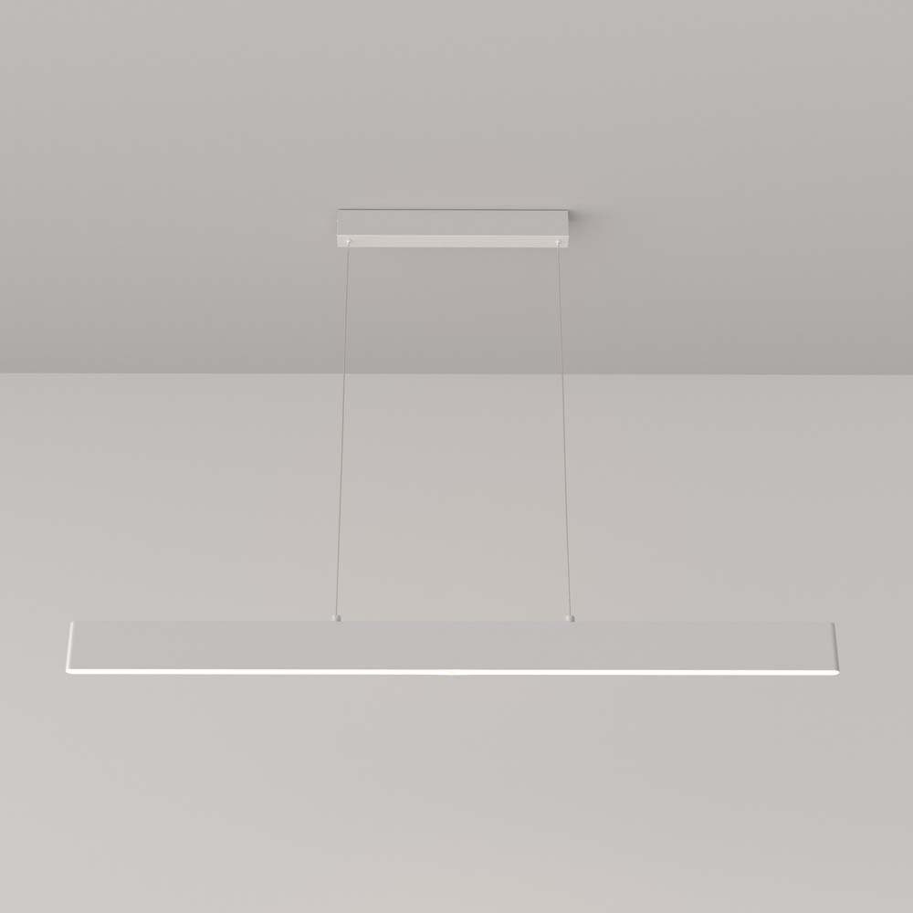 Maytoni LED-Hängeleuchte, LED-Leuchtmittel fest verbaut, Warmweiß, Pendellampe Pendelleuchte Hängeleuchte Hängelampe Metall weiß warmweiß