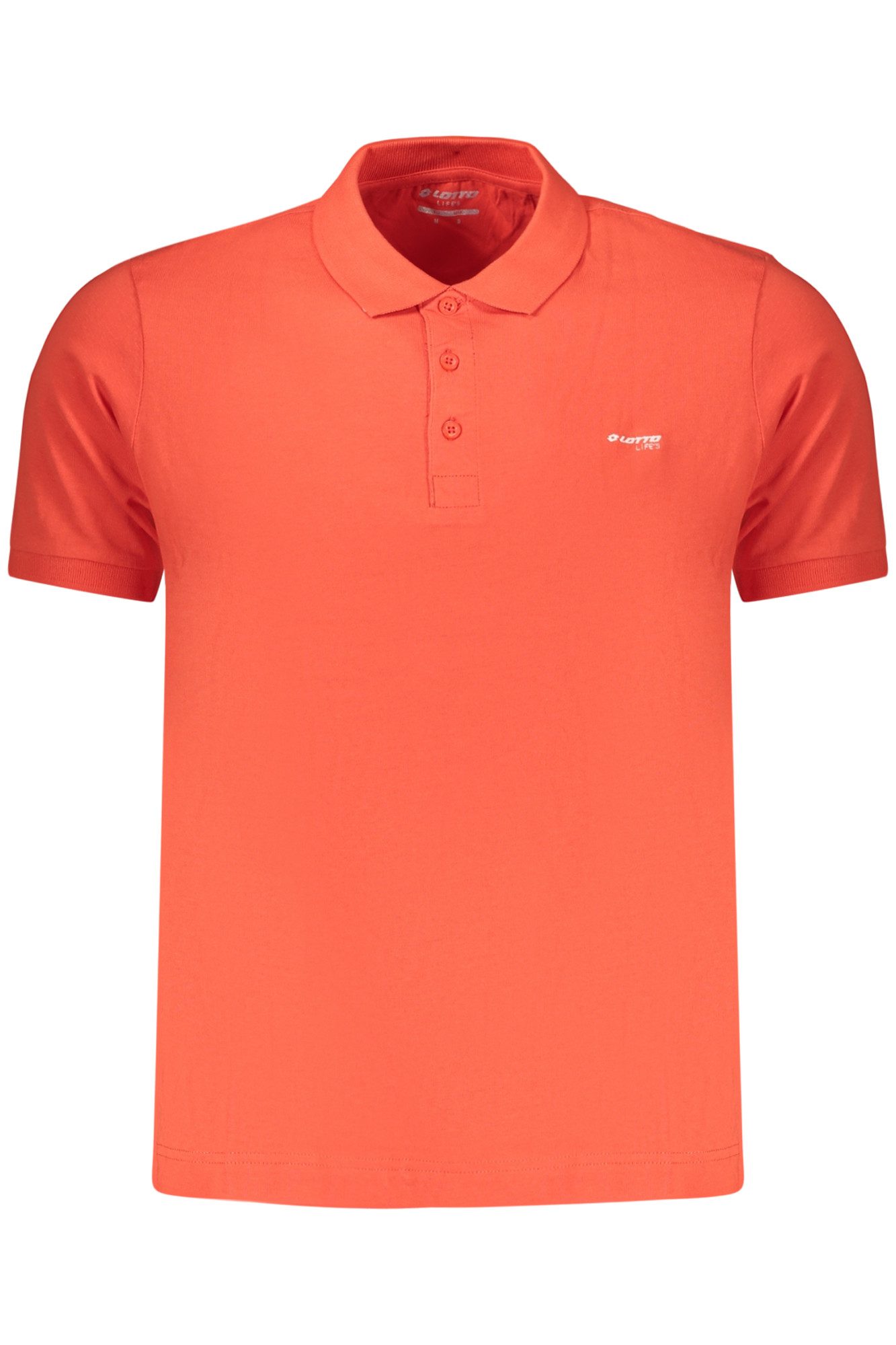 Lotto Poloshirt Herren Kurzarm Polohemd in Rot mit Stickerei und 3