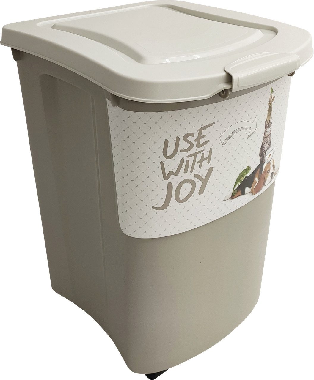 ROTHO Кормовой контейнер Rotho Tierfutterbehälter Archie mit Deckel Inhalt, Silikon